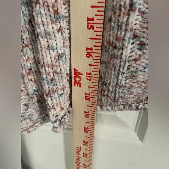 Arizona Jean Co Women’s Crew Neck Knit Sweater Cropped Pink Medium. New w tag. - Picture 8 of 8